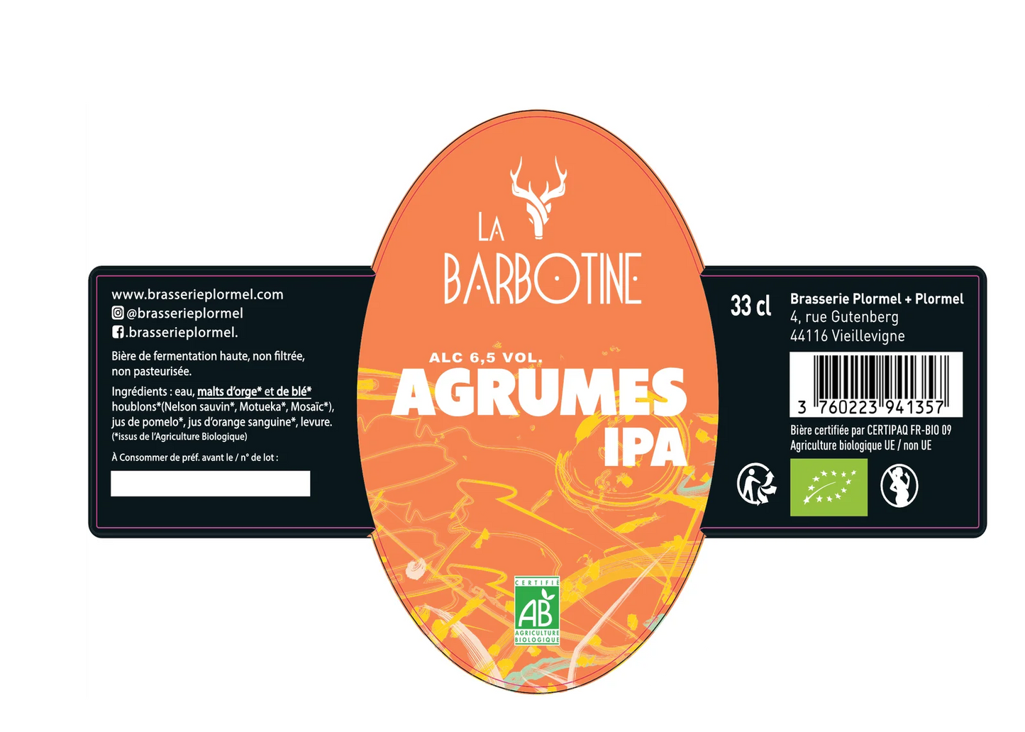 Bière Agrumes IPA Bio