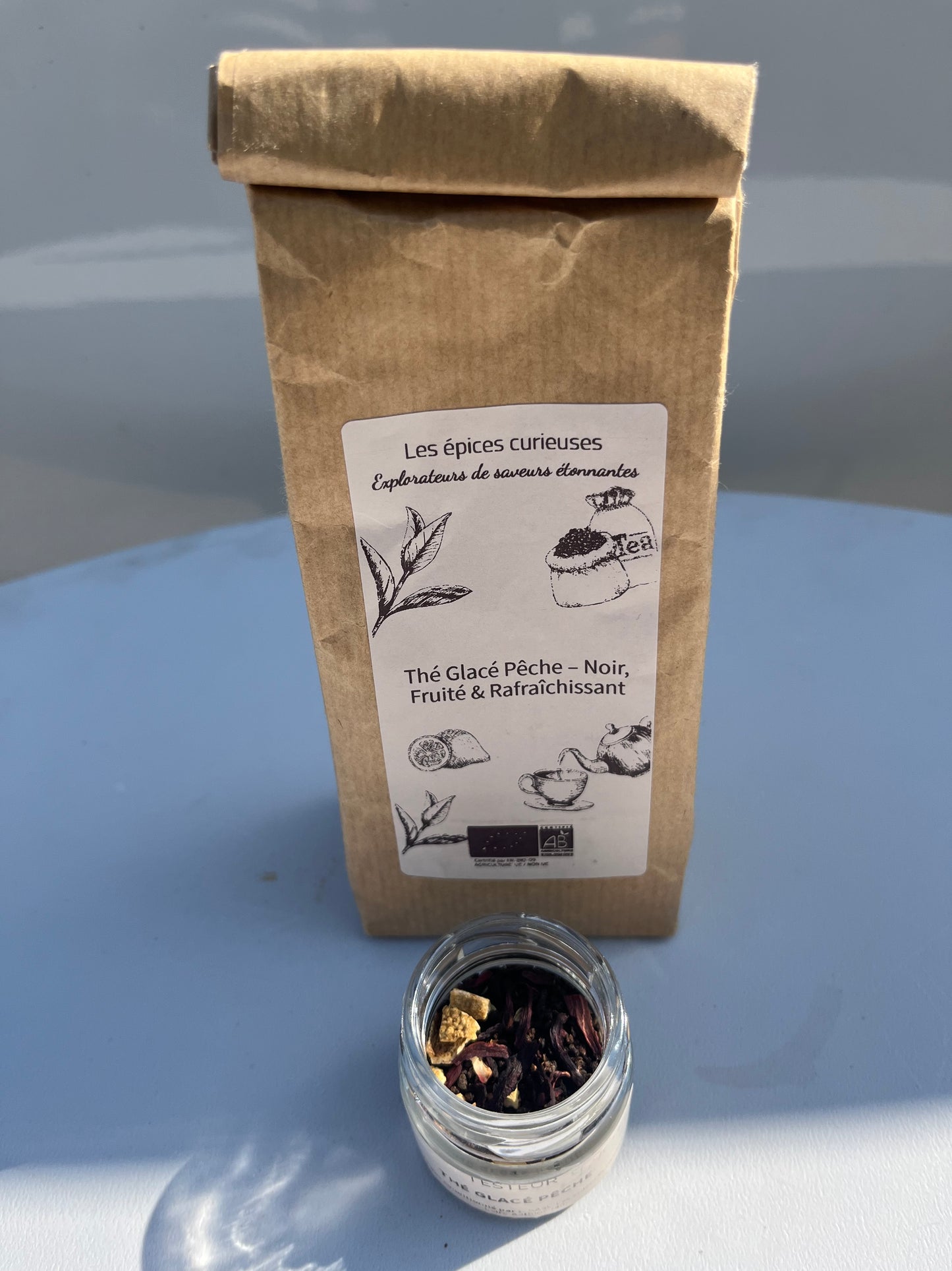 Thé Glacé Pêche – Noir, Fruité & Rafraîchissant