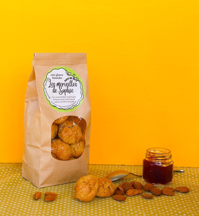 Biscuits aux amandes entières Bio - sans gluten - sans lactose