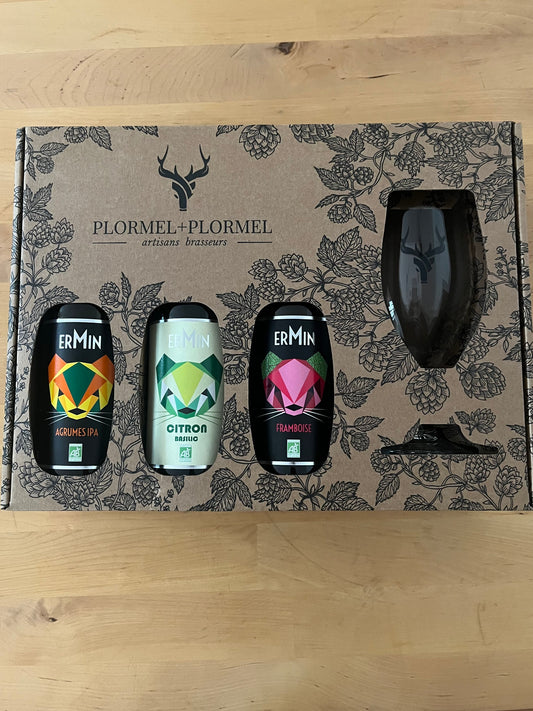 Coffret bière + 1 VERRE A PIED