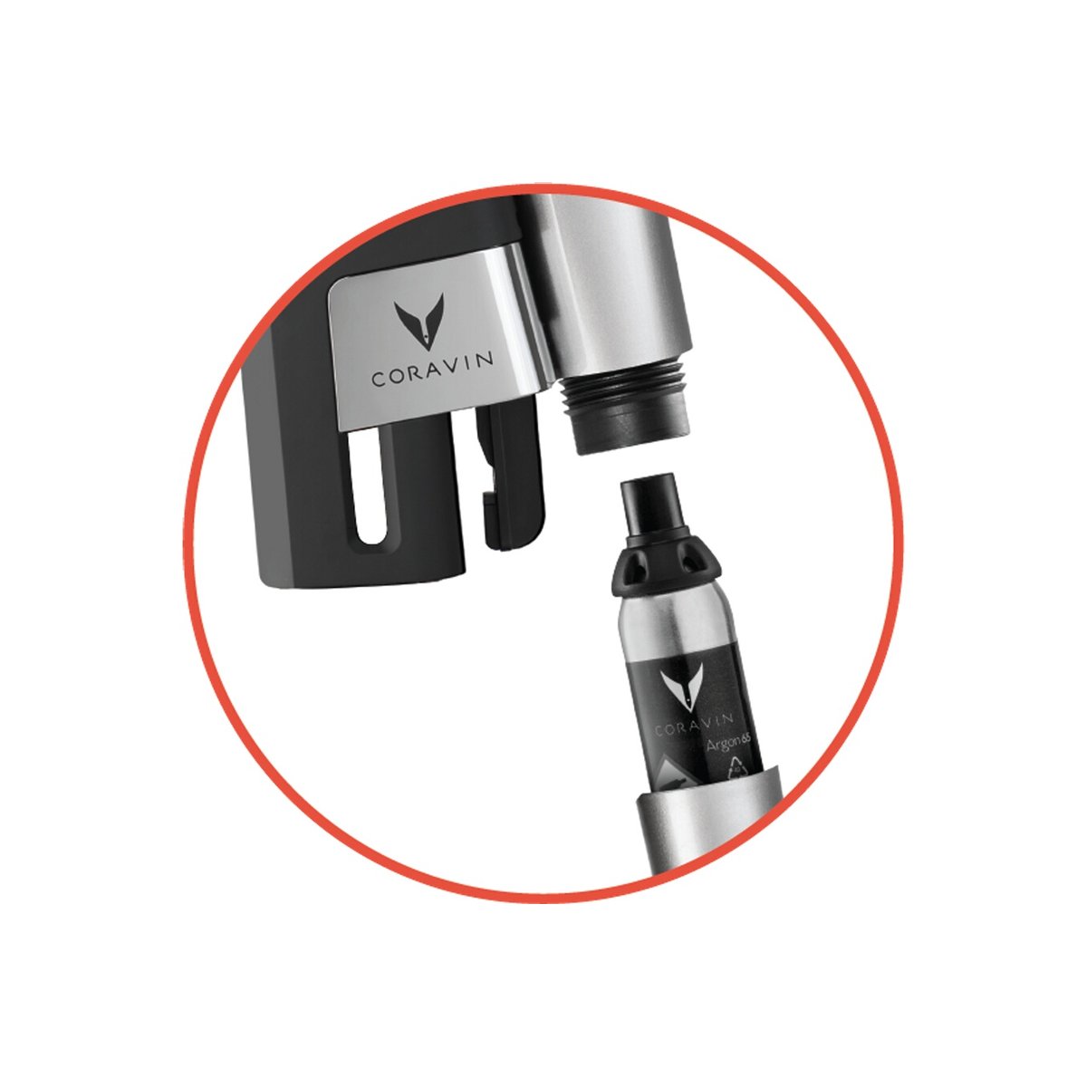 Capsules Coravin standard d'Argon