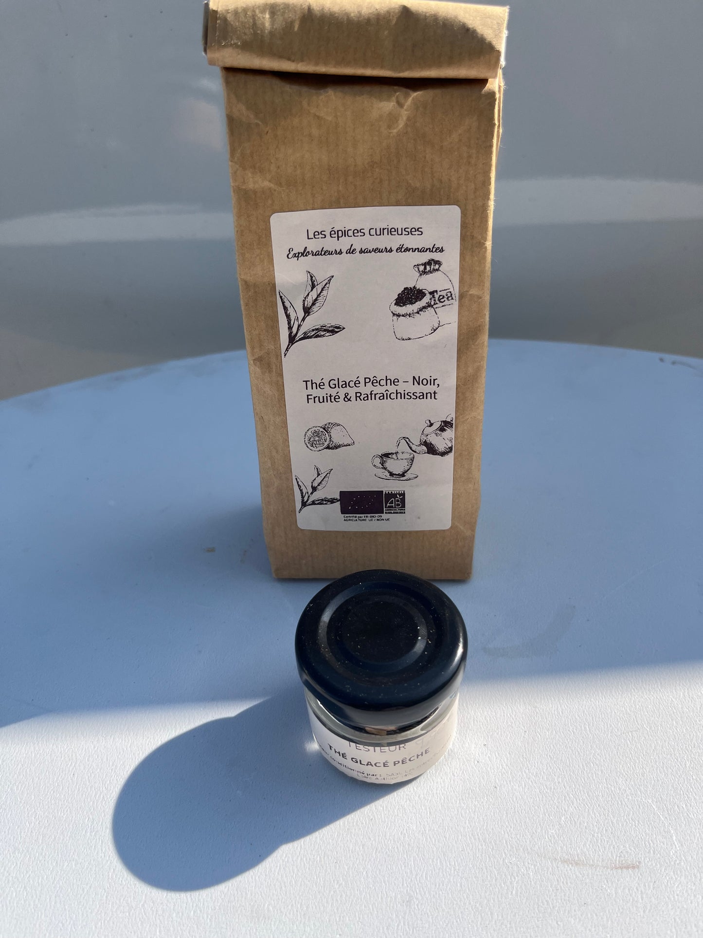 Thé Glacé Pêche – Noir, Fruité & Rafraîchissant
