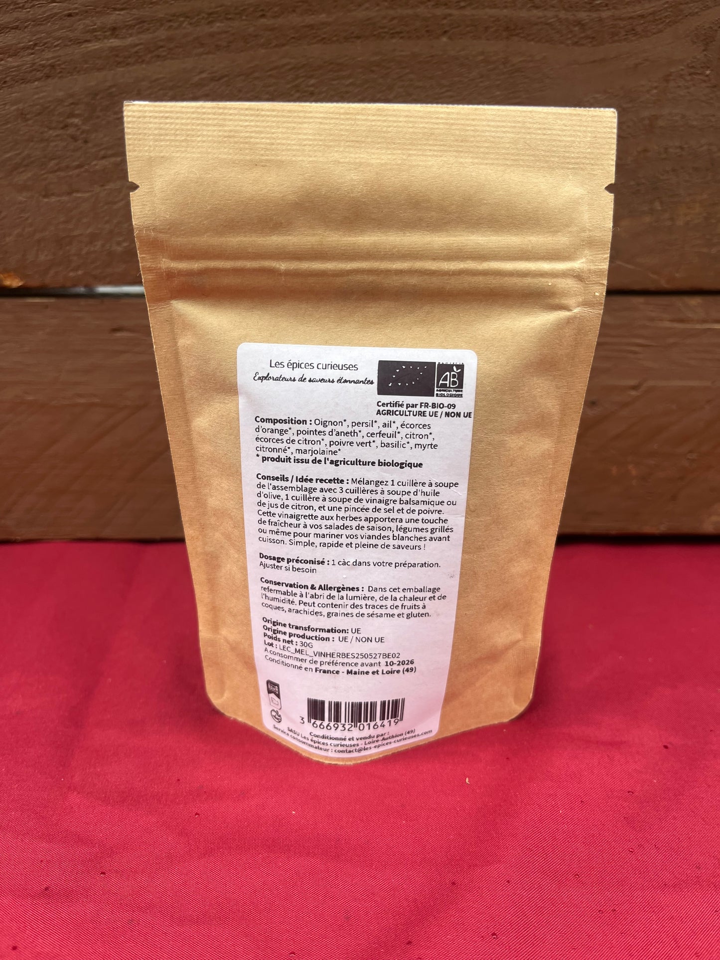 Assemblage vinaigrette