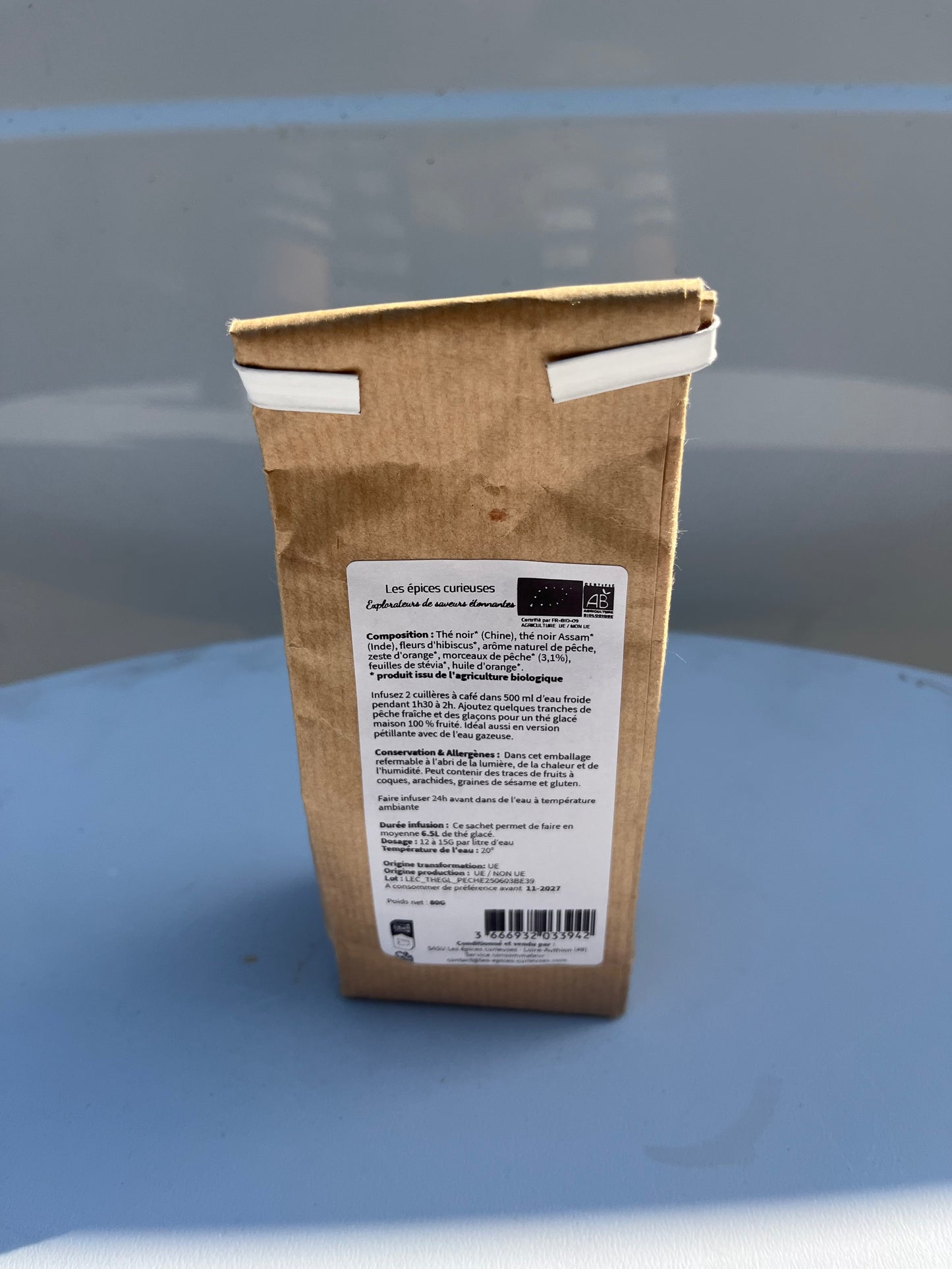 Thé Glacé Pêche – Noir, Fruité & Rafraîchissant