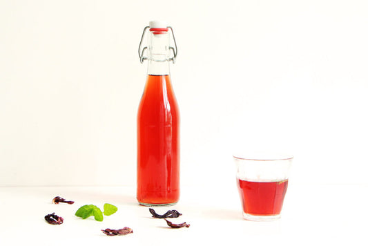 Infusion hibiscus menthe