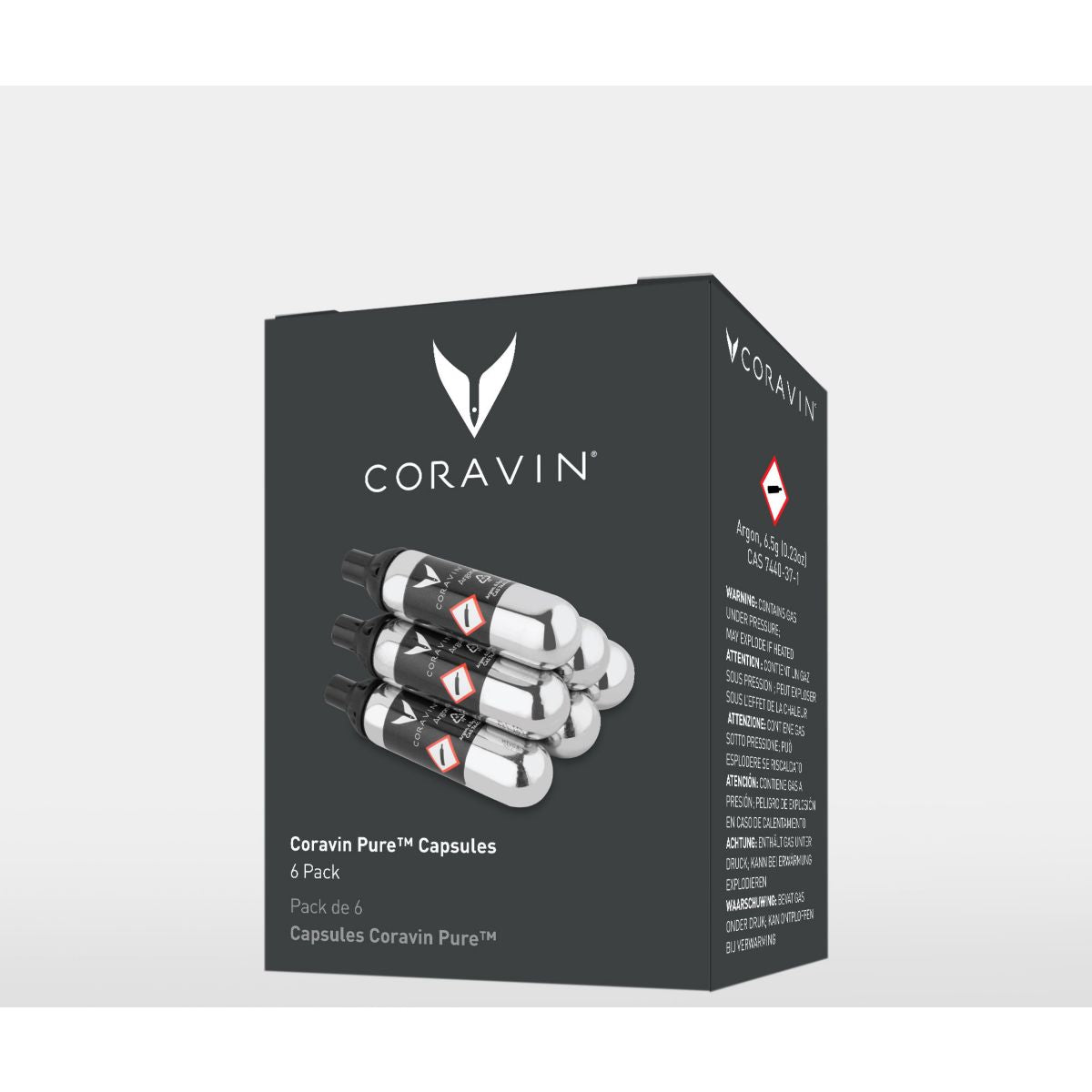 Capsules Coravin standard d'Argon