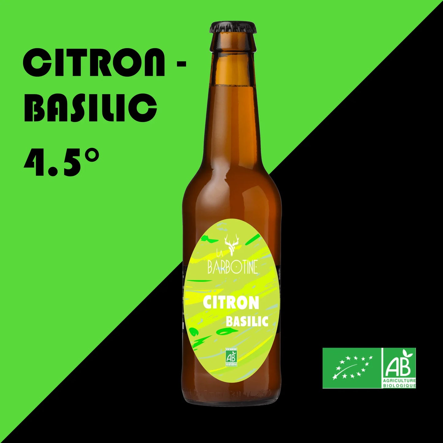 Bière CITRON BASILIC Bio
