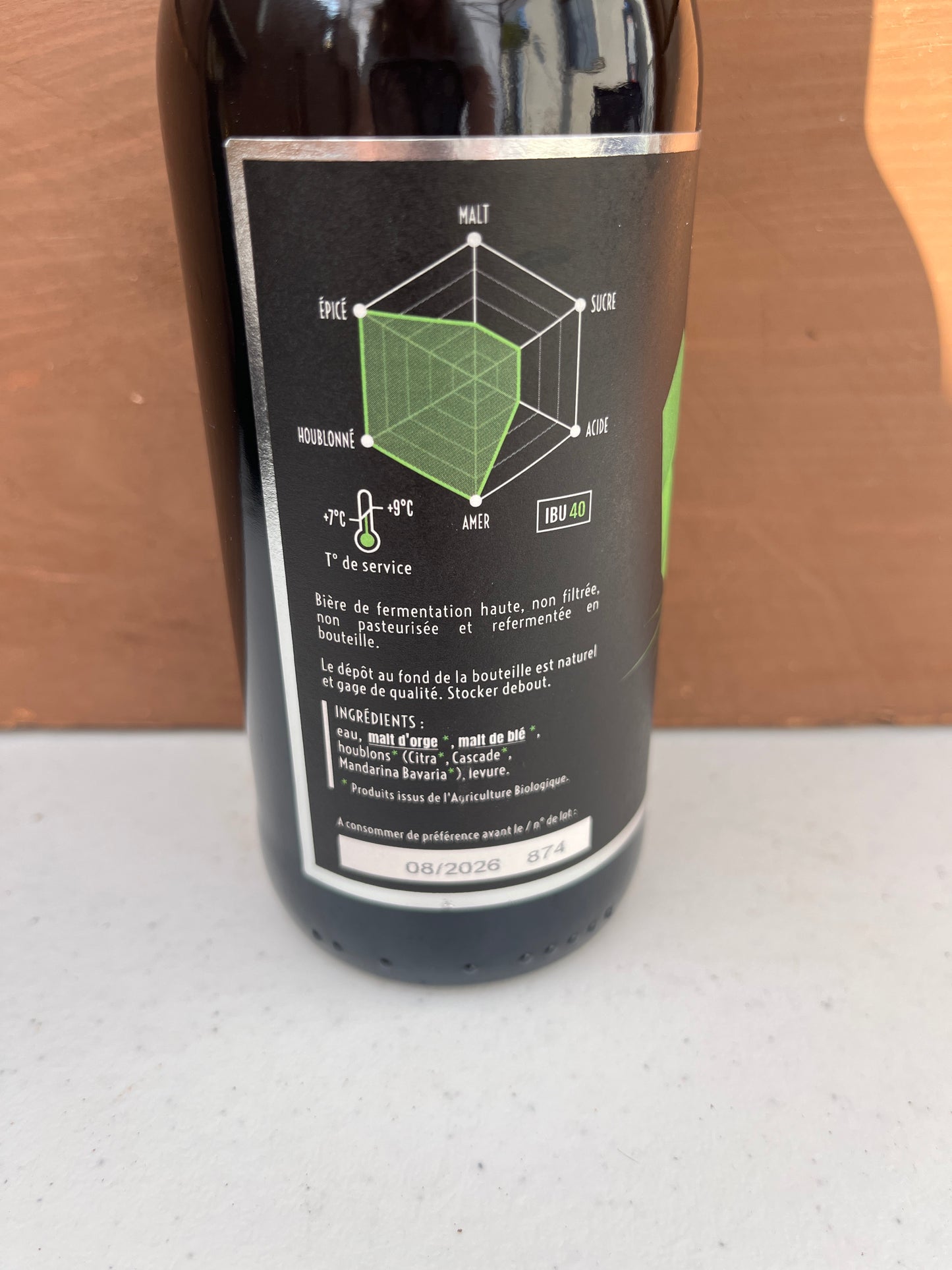 Bière IPA bio