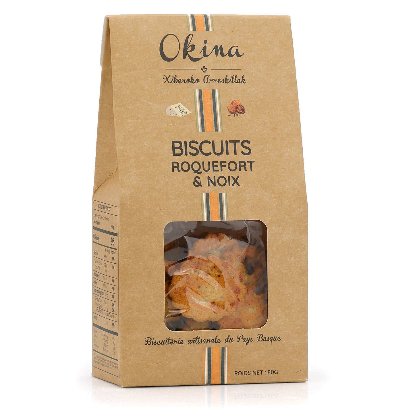 Biscuits salés roquefort et noix