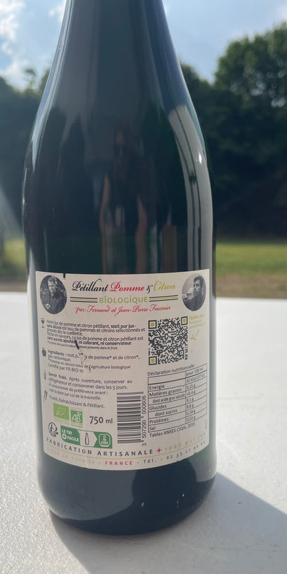 Pétillant pomme citron bio 🍋