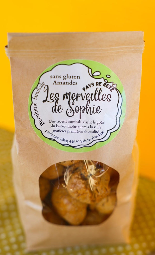 Biscuits aux amandes entières Bio - sans gluten - sans lactose