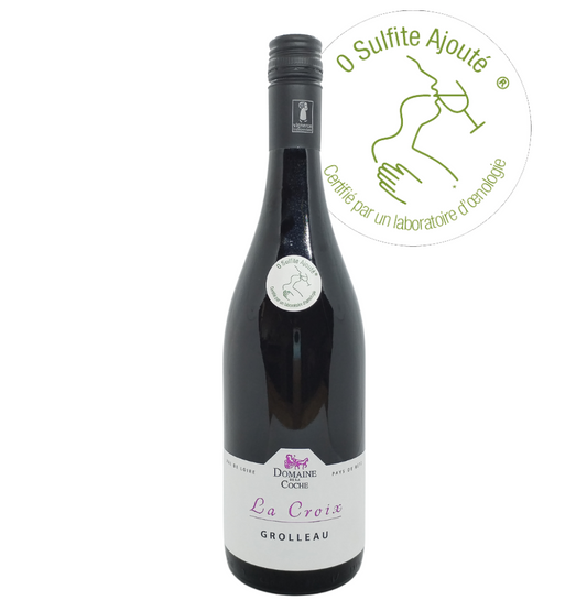 Vin Rouge – Sans Sulfites – La Croix Grolleau 2022