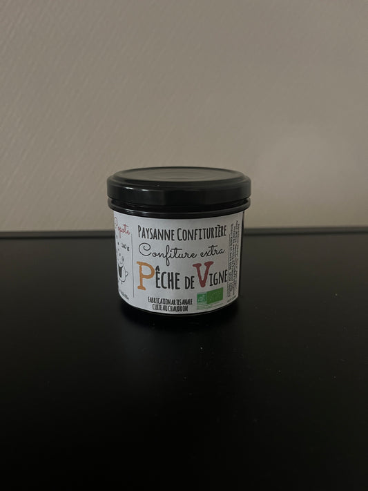 Confiture pêche de vigne