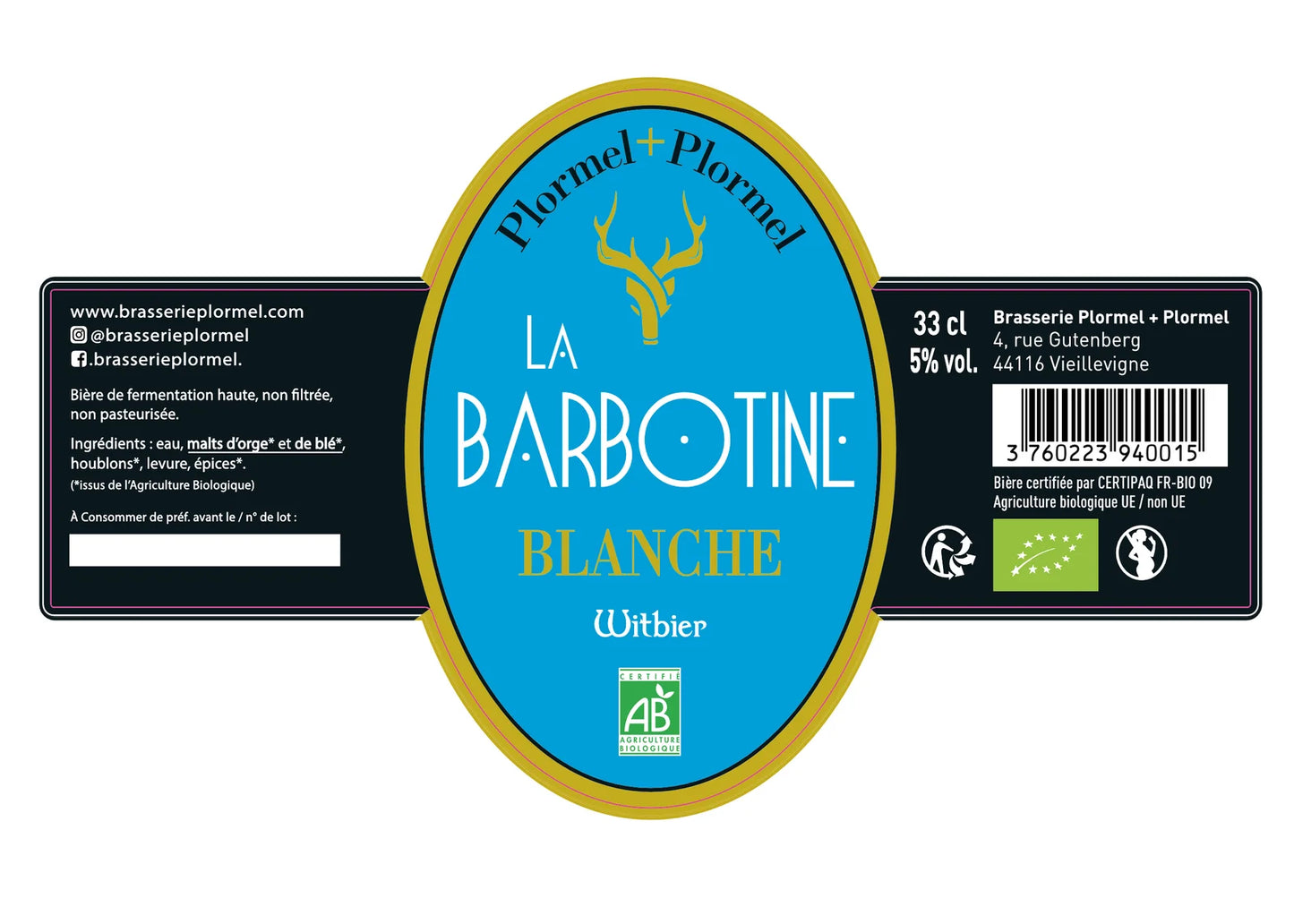 Bière BLANCHE Bio