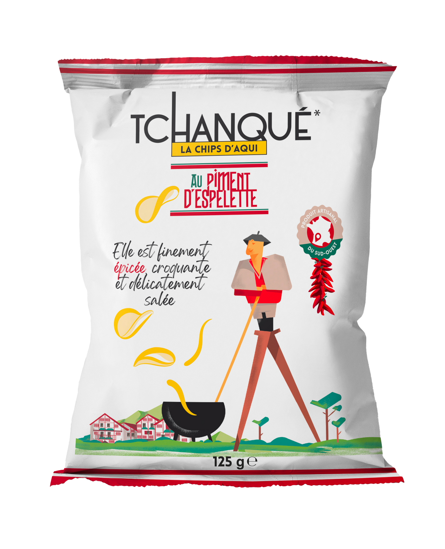 Chips sans gluten au piment